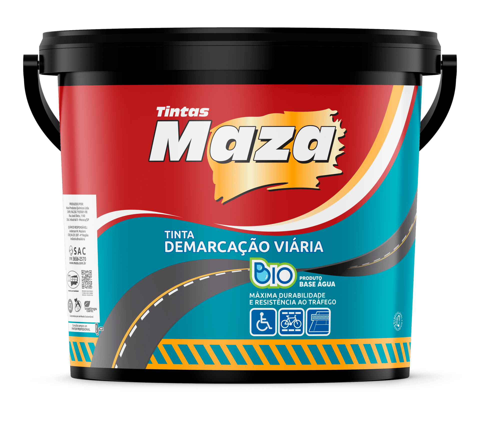 Demarcação Acrílica Viária - Base Água — Industrial | Tintas Maza