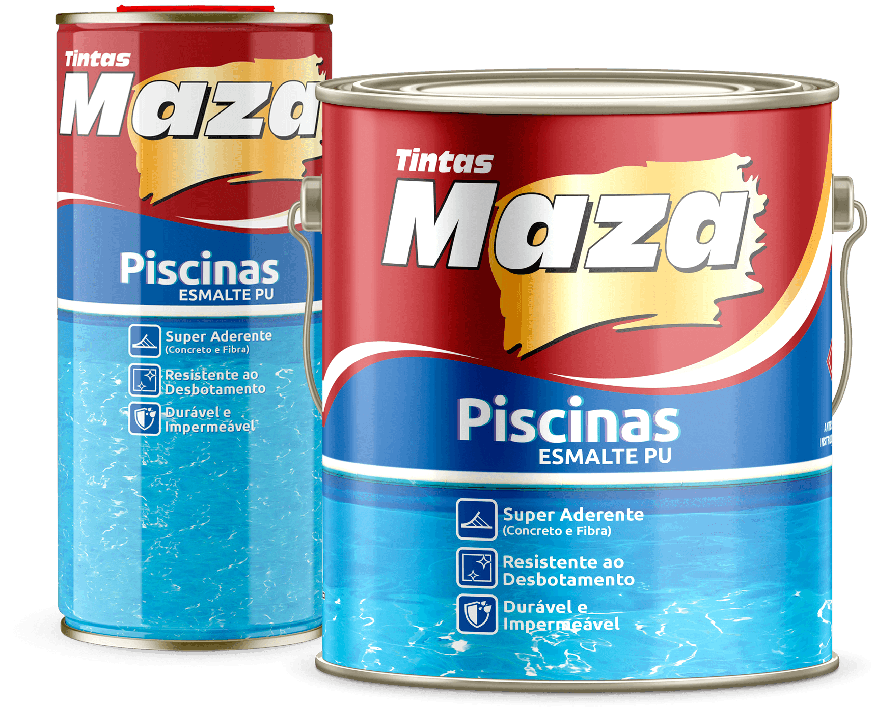 Esmalte PU Piscina Azul 3x1 — Imobiliária | Tintas Maza
