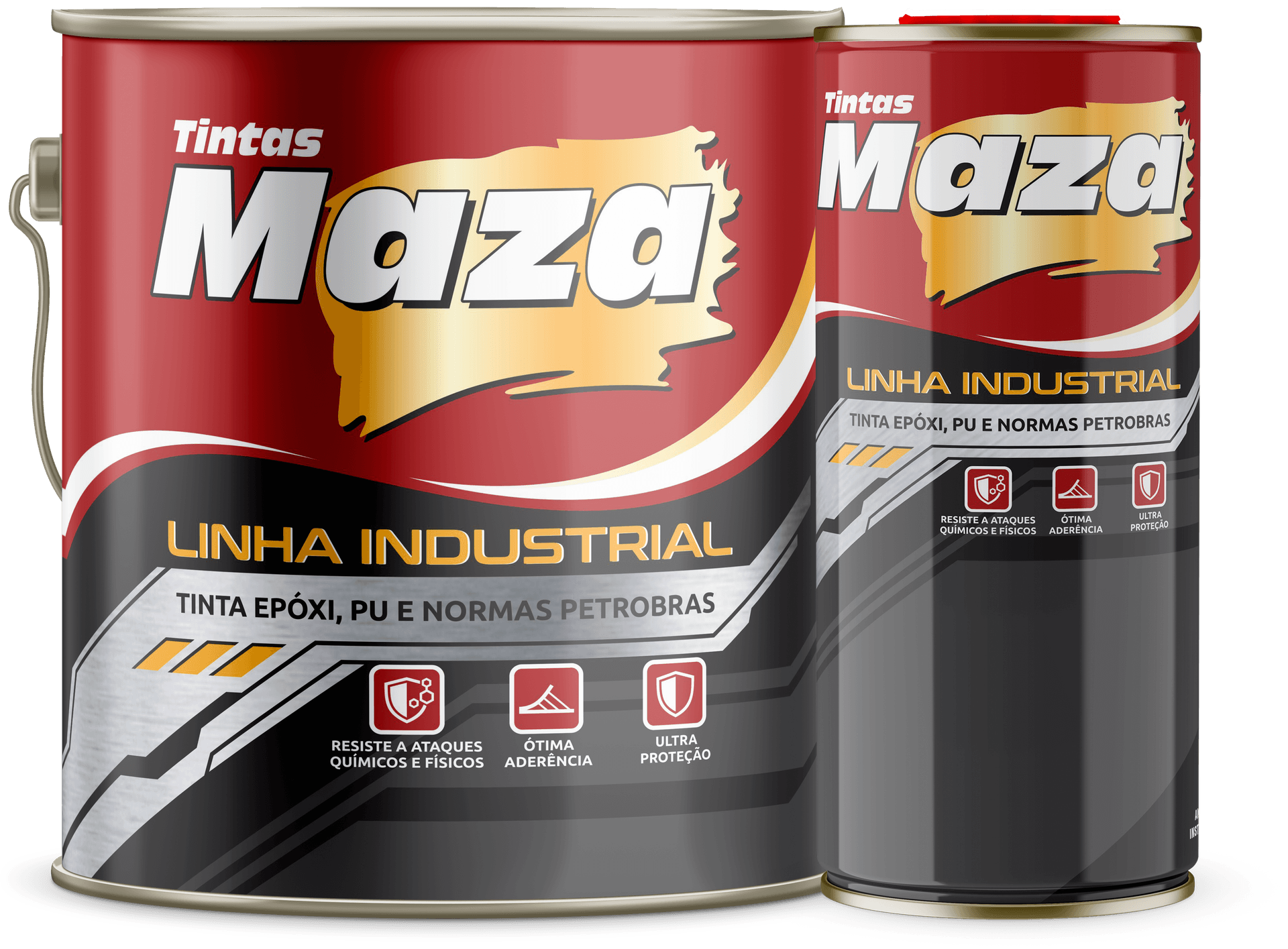 Mazapoxi Kit M295 II Laranja Segurança — Industrial | Tintas Maza